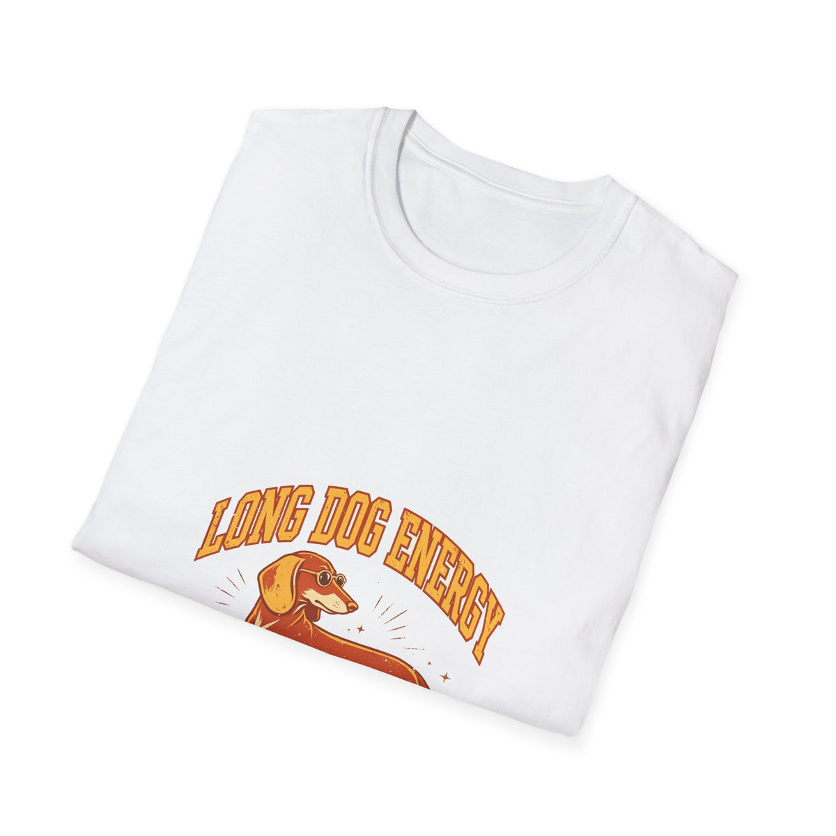 Long Dog Energy T-Shirt — Retro Dachshund Graphic Tee
