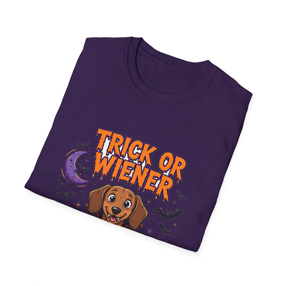 Trick or Wiener T-Shirt | Vampire Dachshund Halloween Graphic Tee
