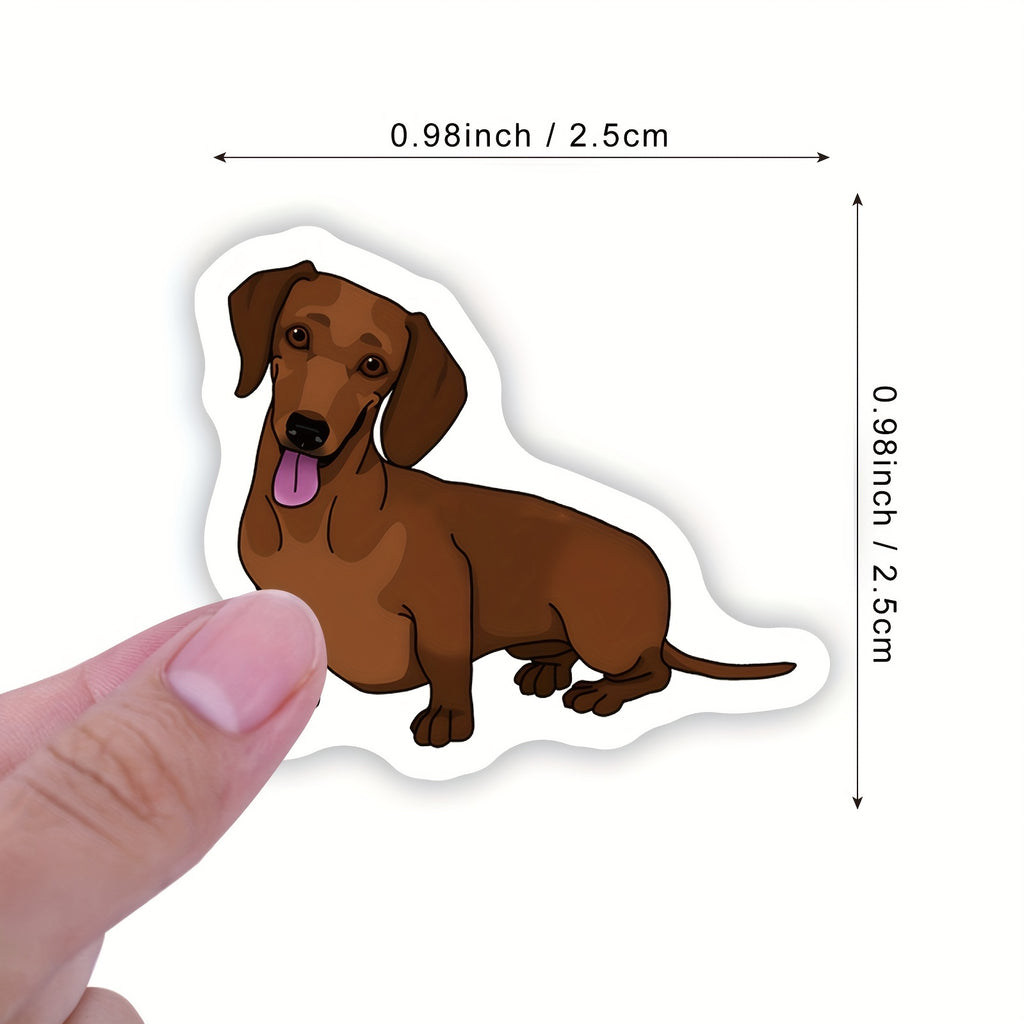 Dachshund Dog Sticker Roll – 500 Count Premium Vinyl Decals for Laptops, Water Bottles, and Gifting
