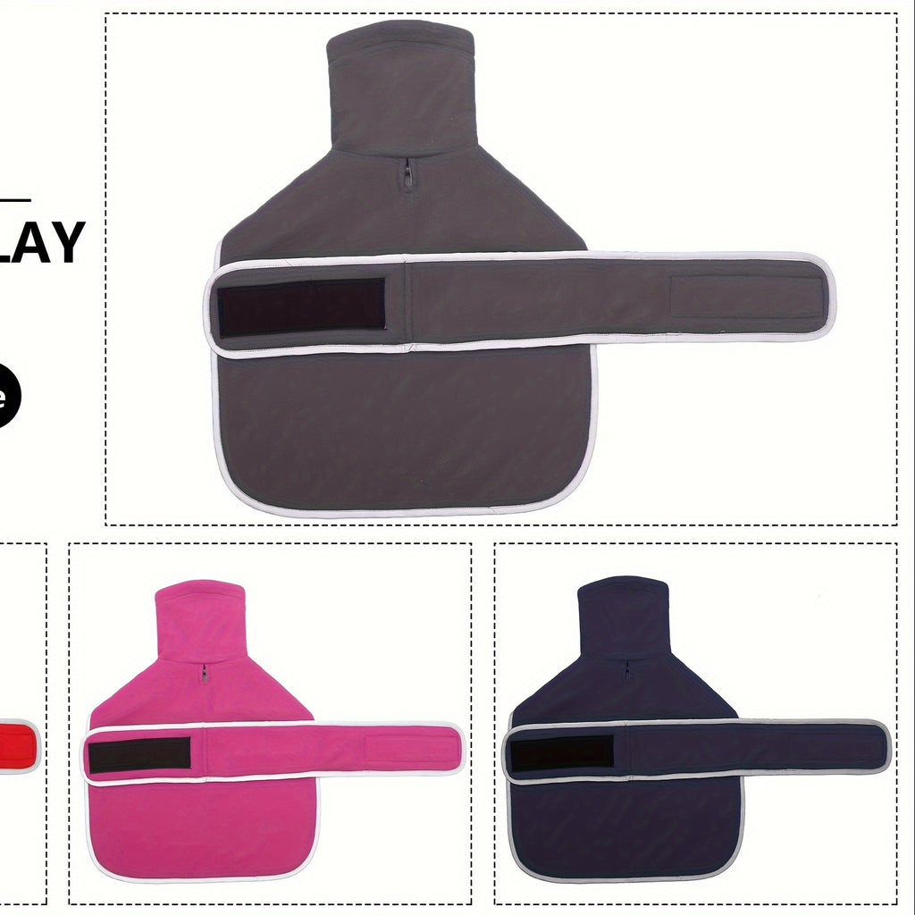 Abrigo polar de invierno para perro salchicha: parka acolchada gris para todo tipo de clima, con cuello alto y ribete reflectante de seguridad.