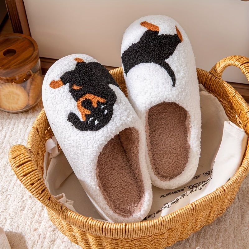 Cozy Cartoon Dachshund Slippers - Ultra-Soft Sole Platform, Plush Lined, Non-Slip, Comfortable, Warm, and Relaxing Footwear for Home, Lounge, or Leisure - Perfect for Casual Wear