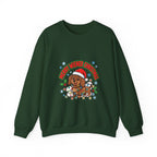Merry Wiener Christmas Sweatshirt | Santa Dachshund Holiday Crewneck