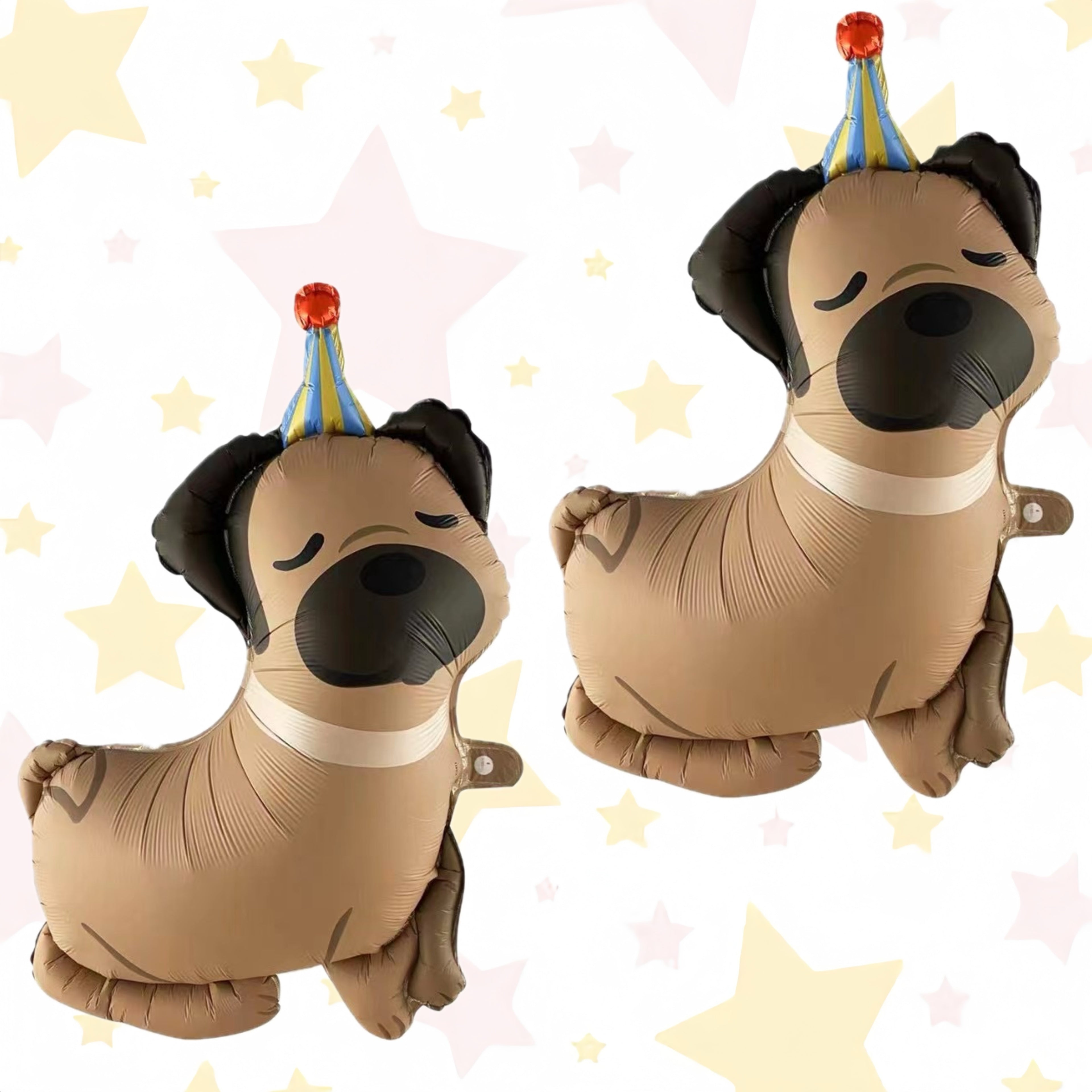 [Dog Birthday Party Balloons] Adorable Pet Birthday Party Balloons - Dachshund, Dalmatian, Husky & Bichon Designs with Stand-Up Feature - Perfect for Dog Lovers' Celebrations, Dog Birthday Party Supplies