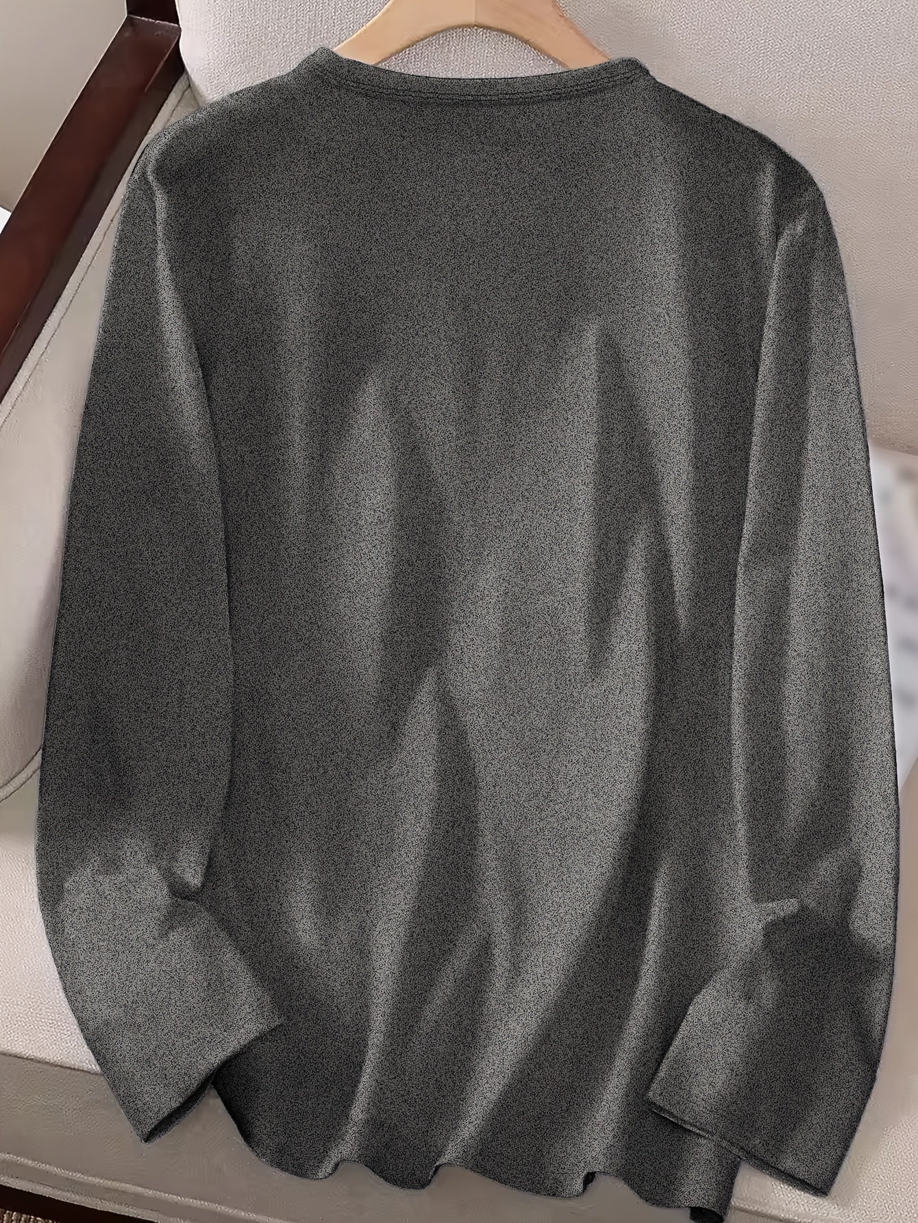 1pc Women'S Casual Long Sleeve T-Shirt with "Weenie Mom" Dachshund Print, Polyester Crew Neck Top for Spring & Fall, Regular Fit Letter Print Tee