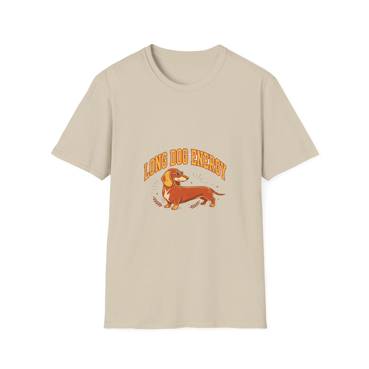 Long Dog Energy T-Shirt — Retro Dachshund Graphic Tee