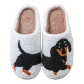 Cozy Cartoon Dachshund Slippers - Ultra-Soft Sole Platform, Plush Lined, Non-Slip, Comfortable, Warm, and Relaxing Footwear for Home, Lounge, or Leisure - Perfect for Casual Wear