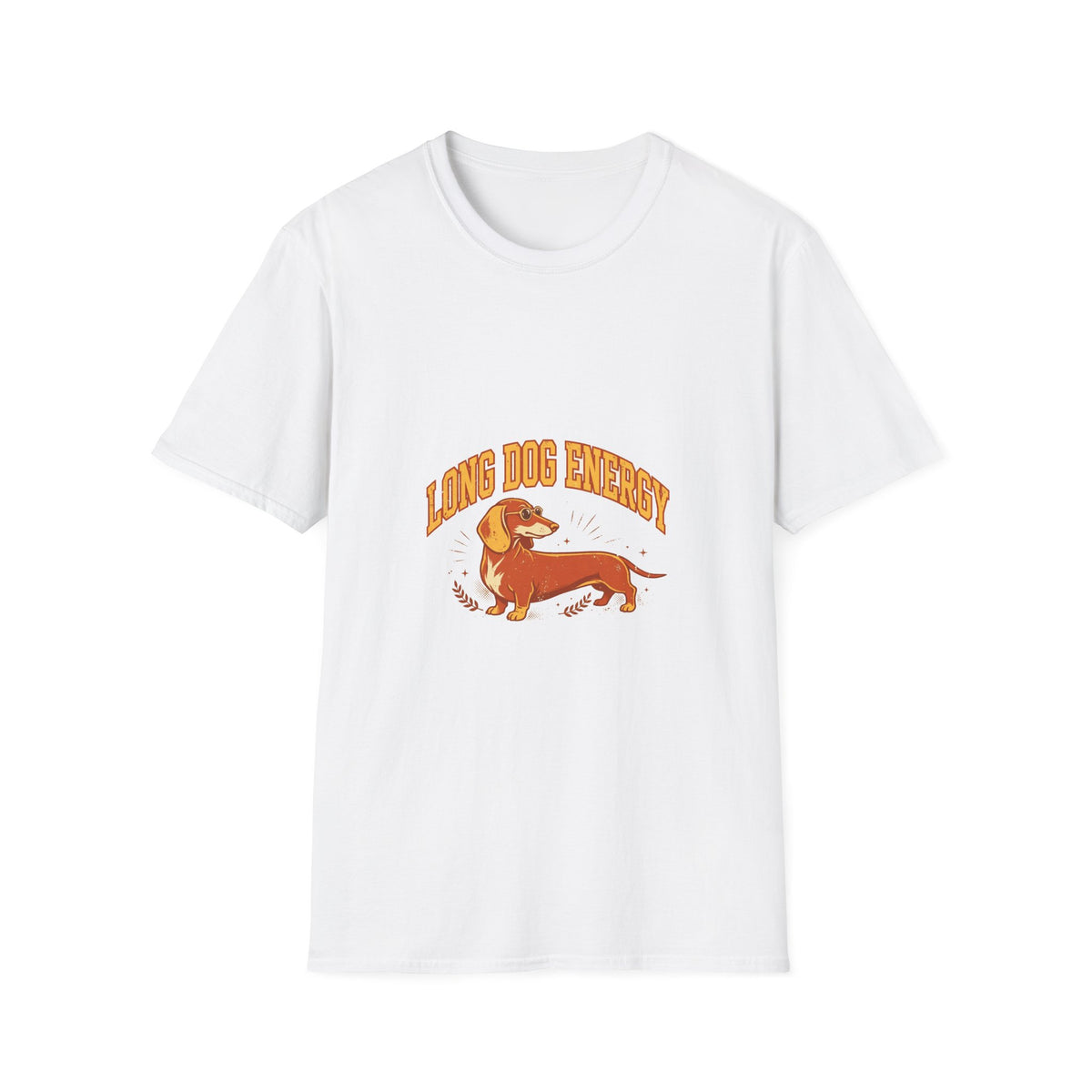 Long Dog Energy T-Shirt — Retro Dachshund Graphic Tee