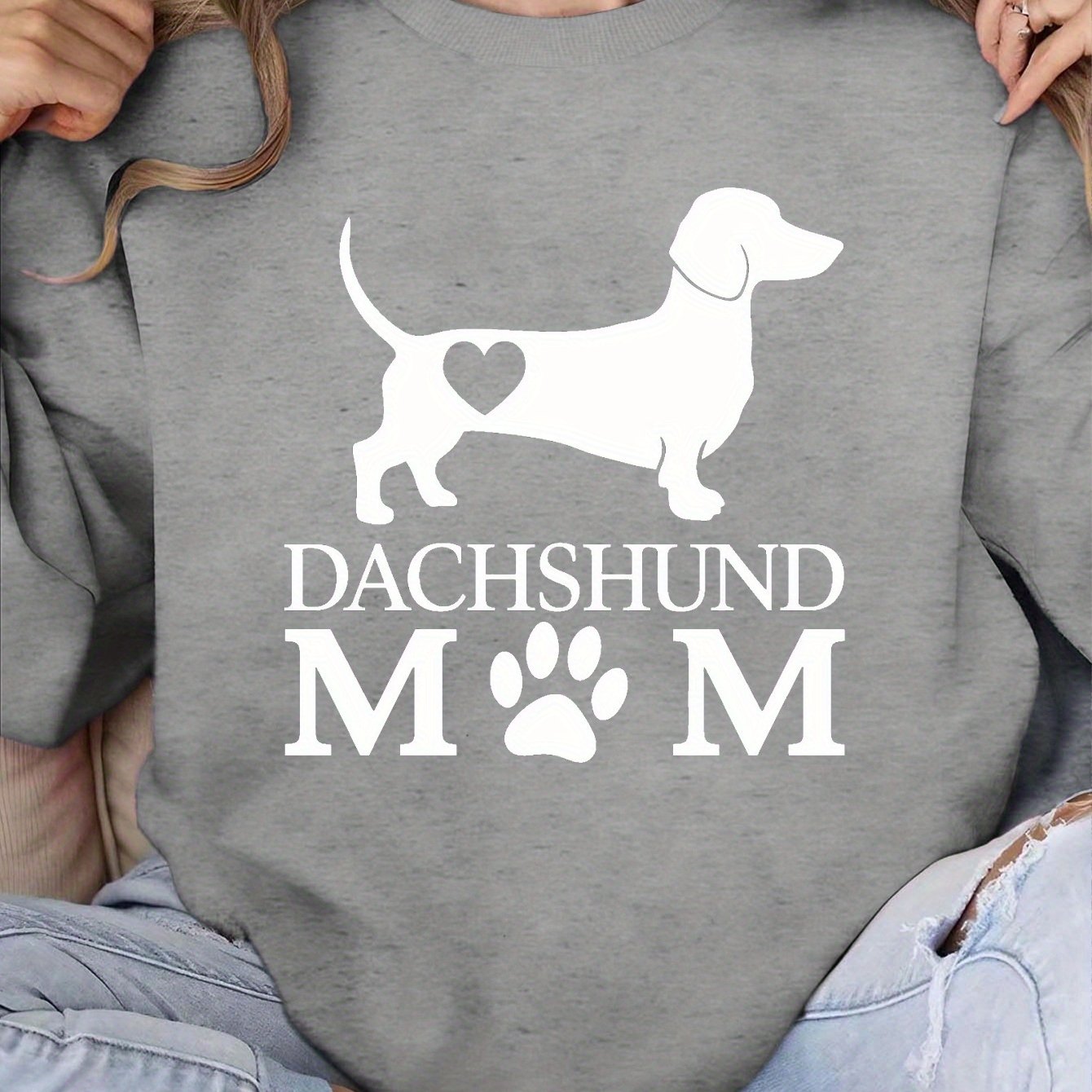 DACHSHUND MOM women's sweatshirts