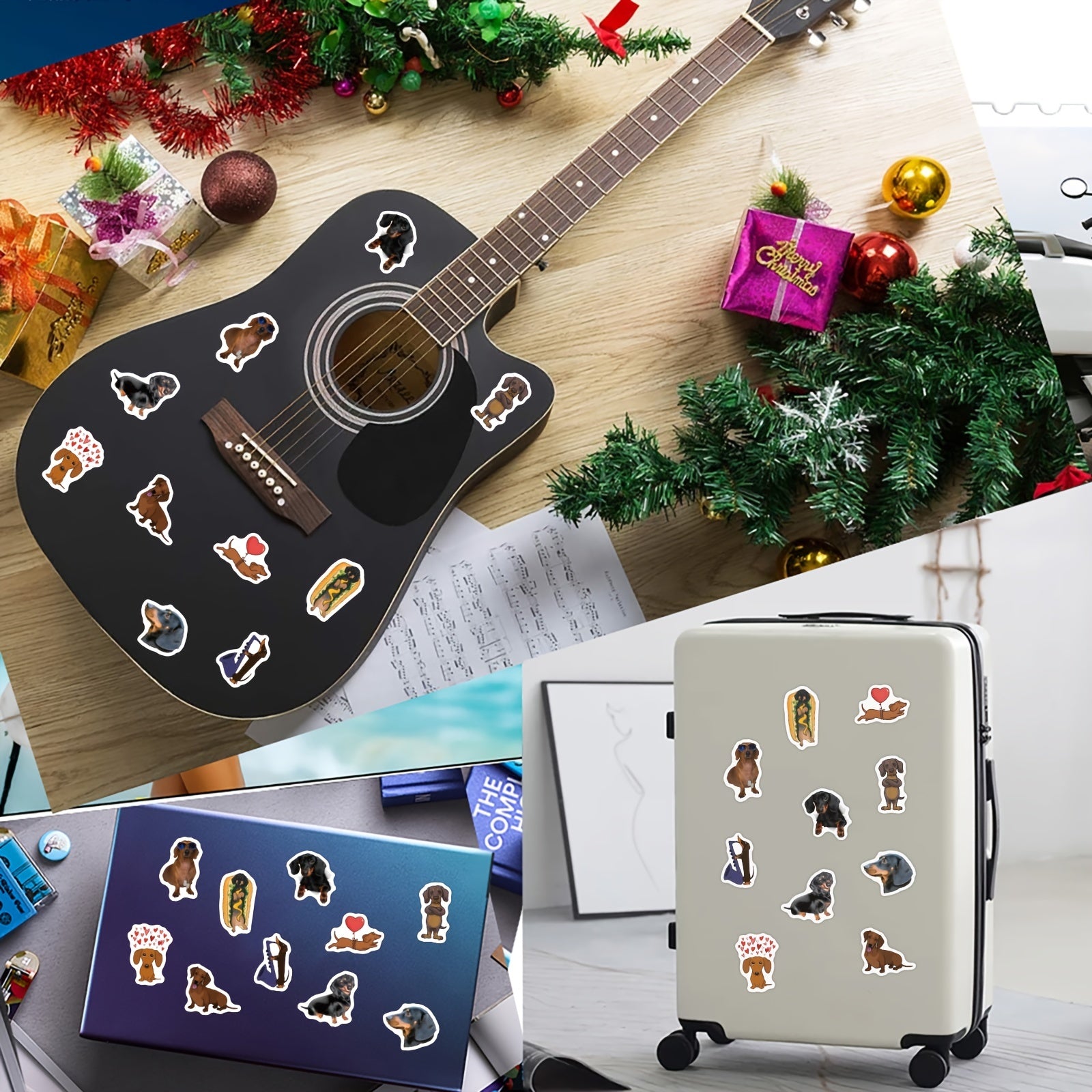 Dachshund Dog Sticker Roll – 500 Count Premium Vinyl Decals for Laptops, Water Bottles, and Gifting