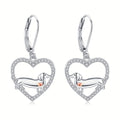Dachshund Earrings For Women 925 Sterling Sliver Weiner Dog Earrings Dachshund Jewelry