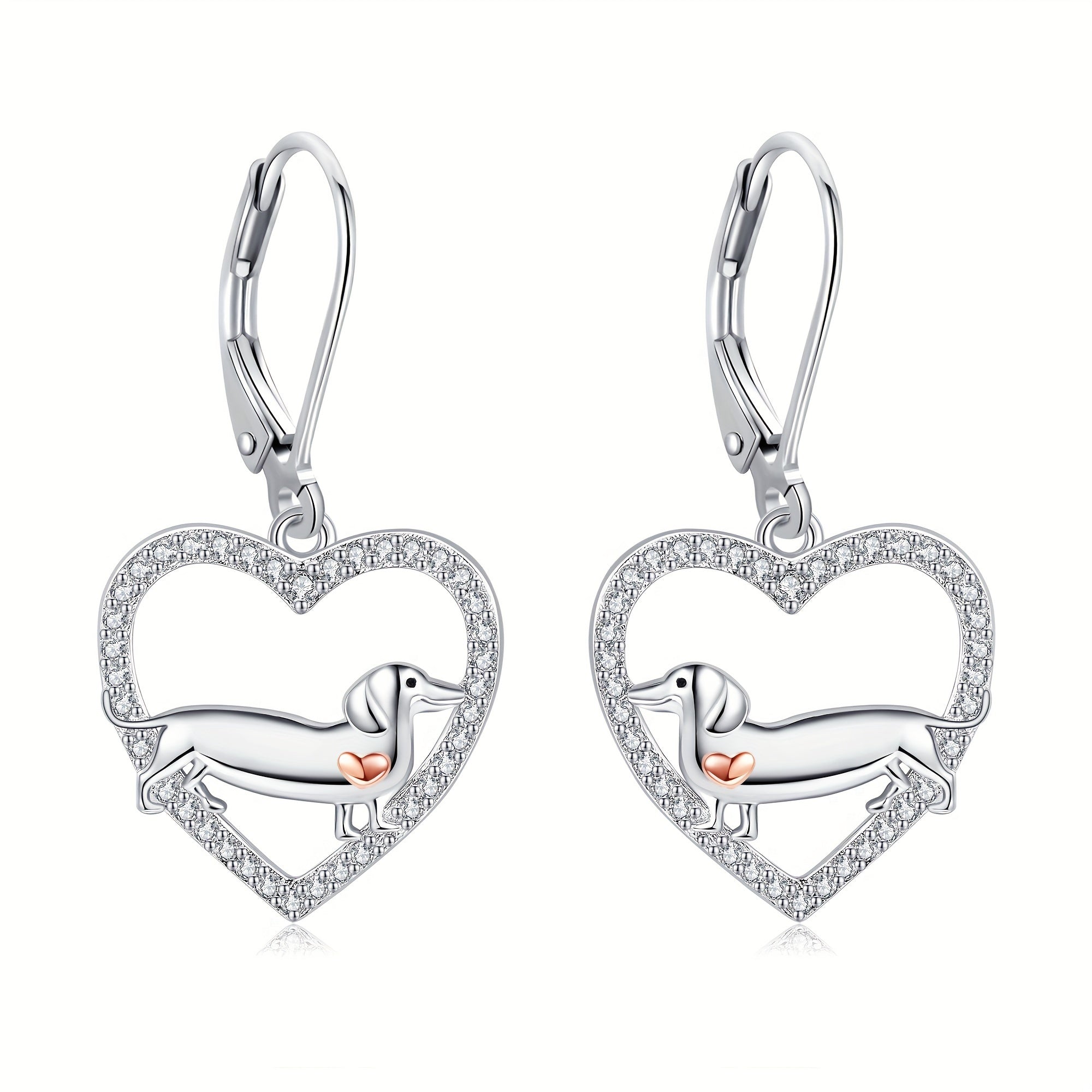 Dachshund Earrings For Women 925 Sterling Sliver Weiner Dog Earrings Dachshund Jewelry