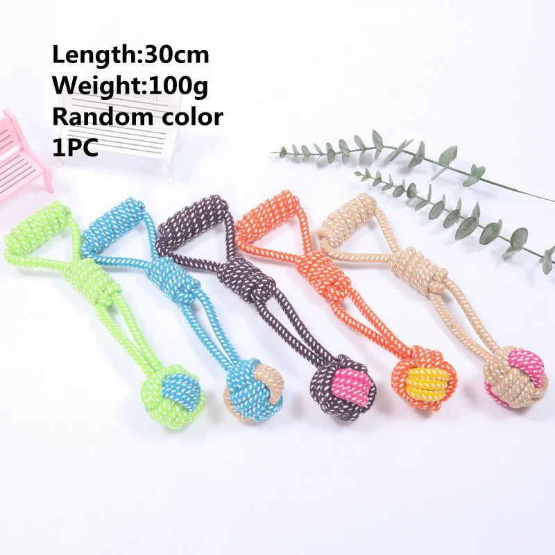 Tough-Tug Cotton Rope Dog Toy – Durable Interactive Chew & Dental Cleaner