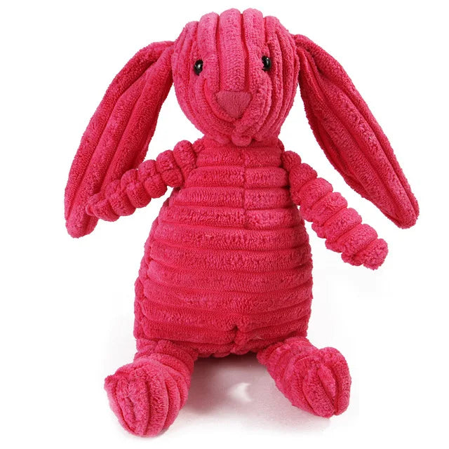 Classic Corduroy Critter Dog Toy – Durable Squeaky Plush for Small & Medium Dogs