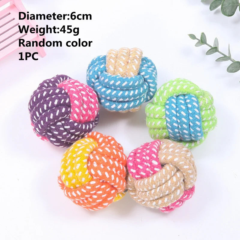 Tough-Tug Cotton Rope Dog Toy – Durable Interactive Chew & Dental Cleaner