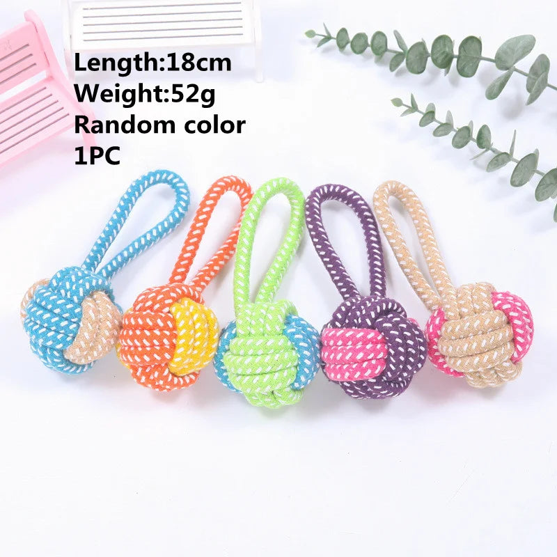Tough-Tug Cotton Rope Dog Toy – Durable Interactive Chew & Dental Cleaner