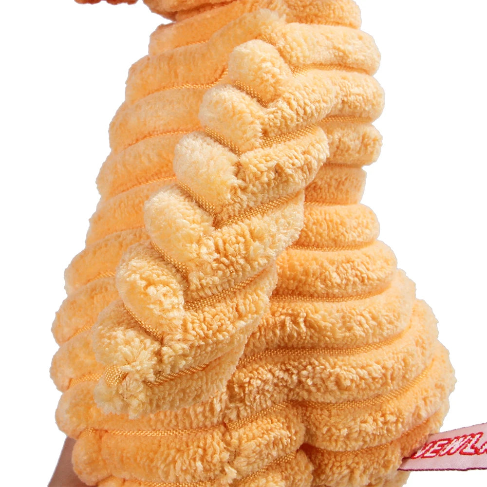 Classic Corduroy Critter Dog Toy – Durable Squeaky Plush for Small & Medium Dogs