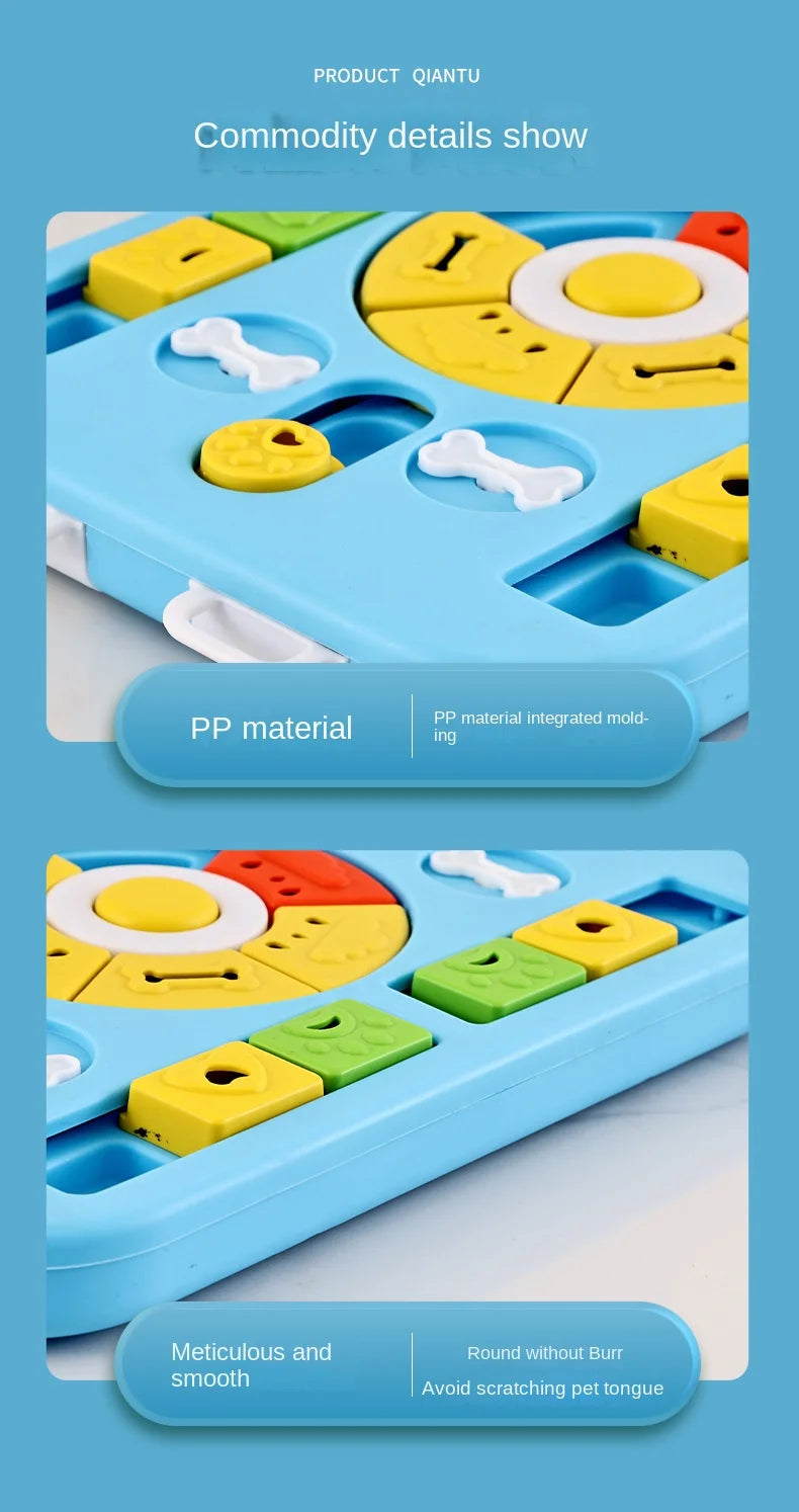 "Brainiac" Interactive Dog Puzzle – Level 2 Enrichment Feeder & Mental Stimulation Toy