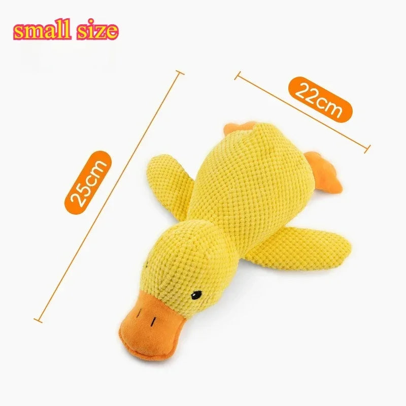 "Quack & Play" Realistic Duck Dog Toy – Durable Squeaky Plush for Interactive Fun