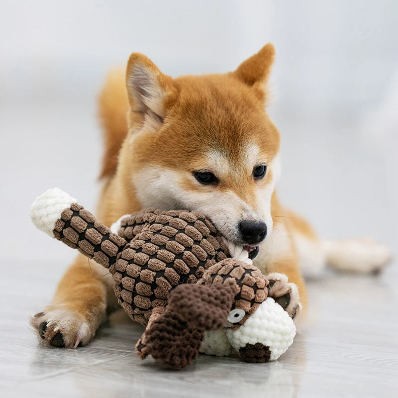 Barnyard Bestie Donkey Dog Toy – Durable Plush Squeaker for Large Dogs