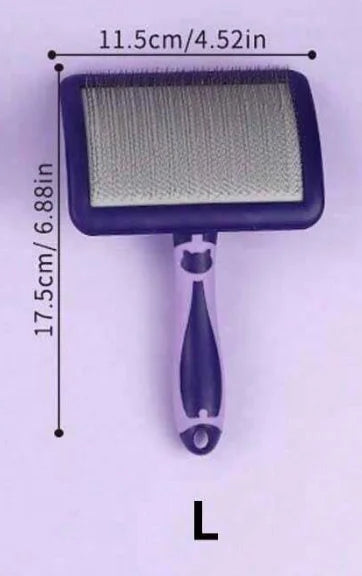 Professional Pet Grooming Brush – Dematting & Detangling Tool for All Hair Types