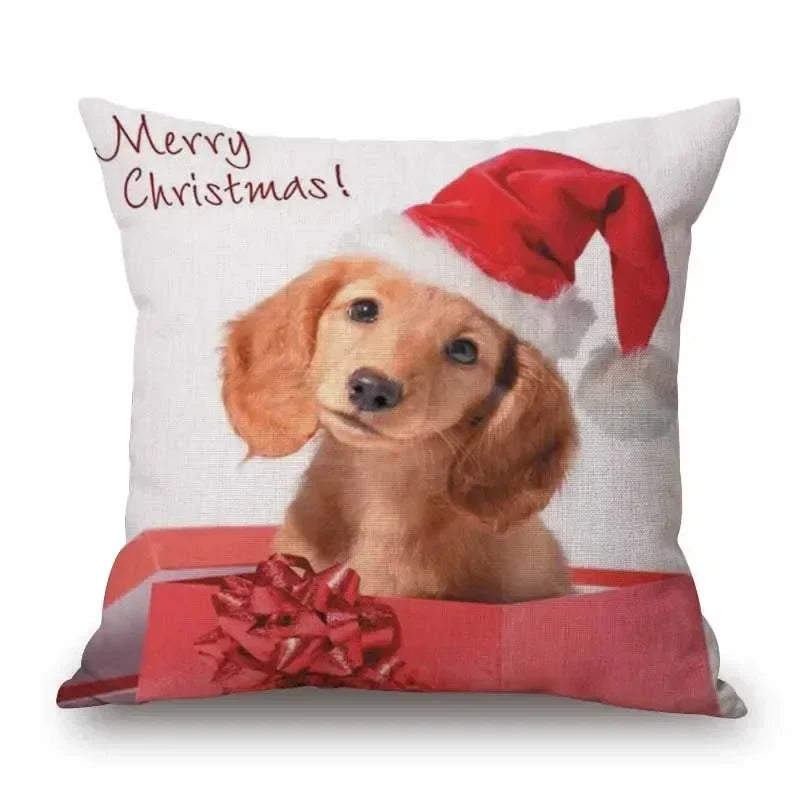 Hand Painting Dachshund Dog Posters Cushion Covers Sausage Pet Animals Pillowcase Decorative Pillows for Sofa