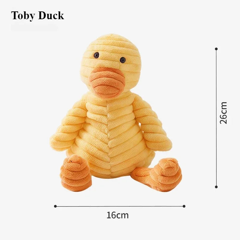 "Quack & Play" Realistic Duck Dog Toy – Durable Squeaky Plush for Interactive Fun