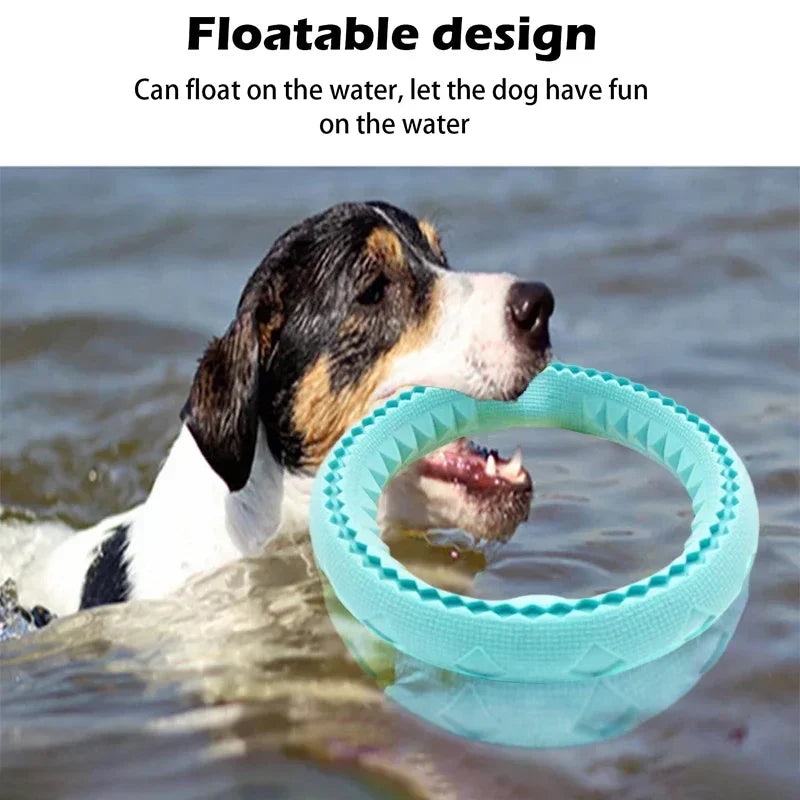 Floating Indestructible Dog Ring – Durable Interactive Fetch & Water Training Toy