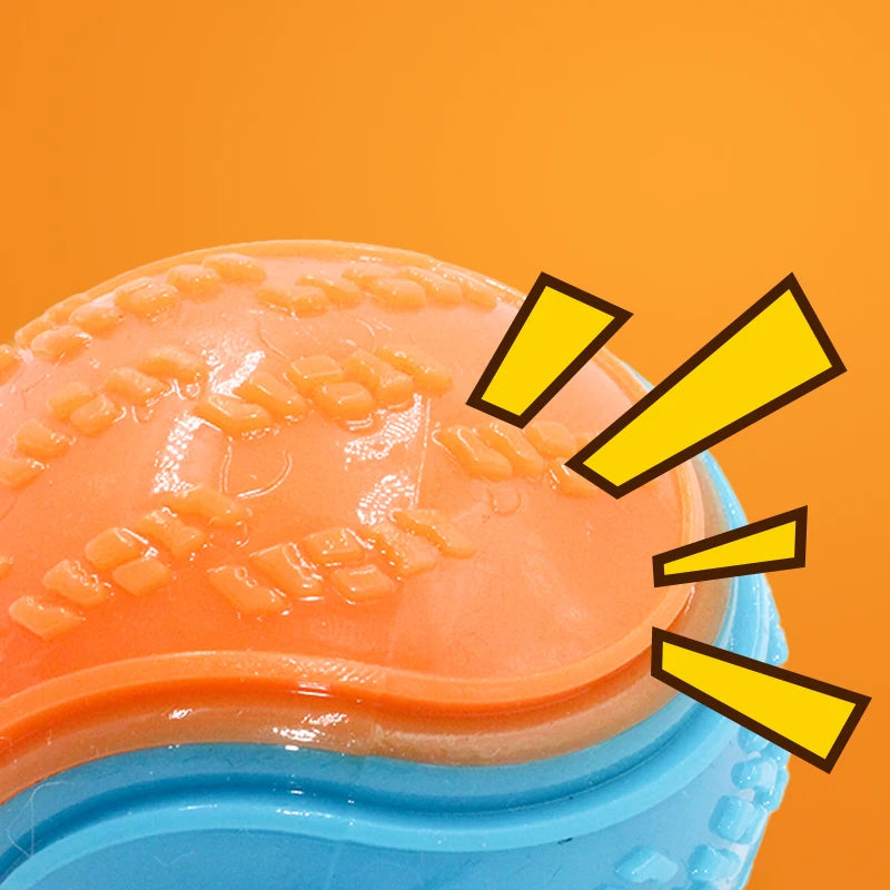 Pelota dental chirriadora Tough-Teeth: juguete duradero para perros