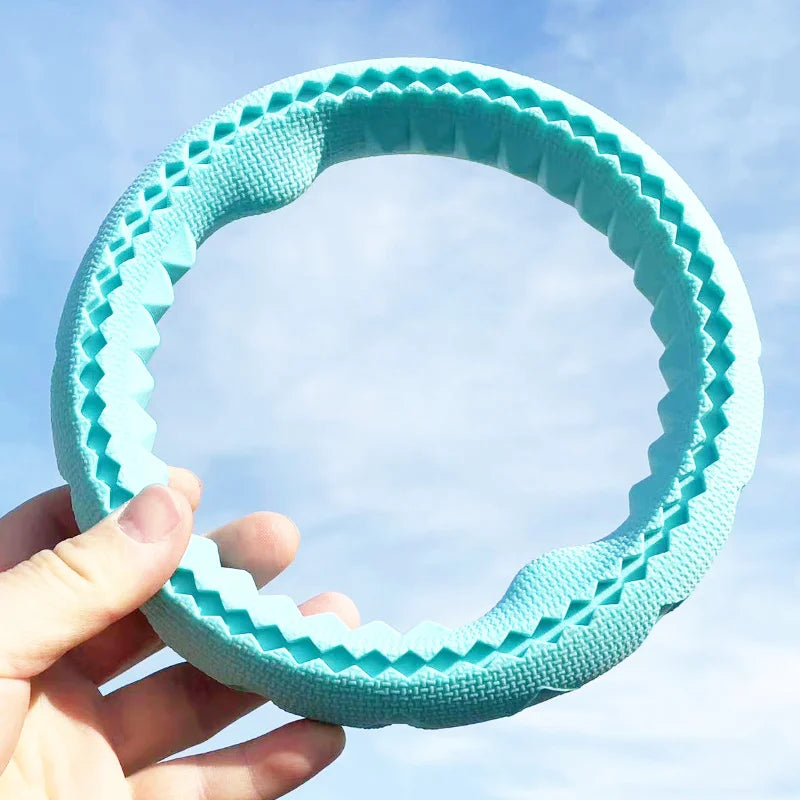 Floating Indestructible Dog Ring – Durable Interactive Fetch & Water Training Toy