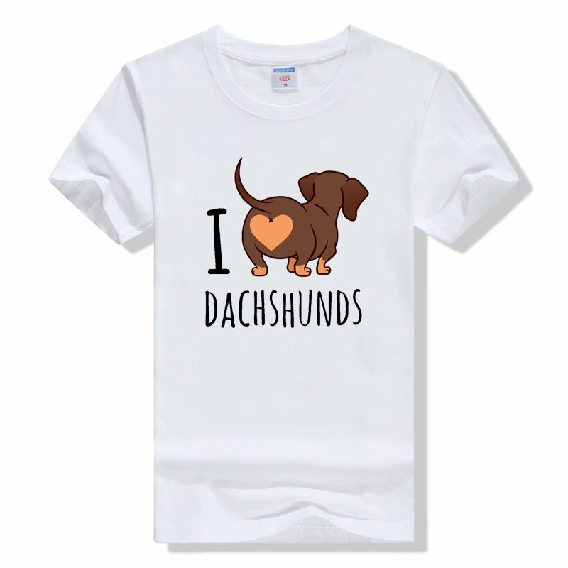Camiseta divertida de perro salchicha The Dogfather para hombre, de verano, de manga corta, de algodón, informal, estilo urbano