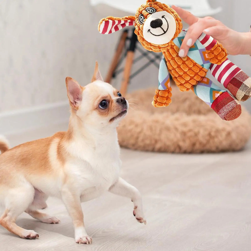 Wildwood Critters Squeaky Plush – Durable Fleece Molar & Chew Toy for Dogs