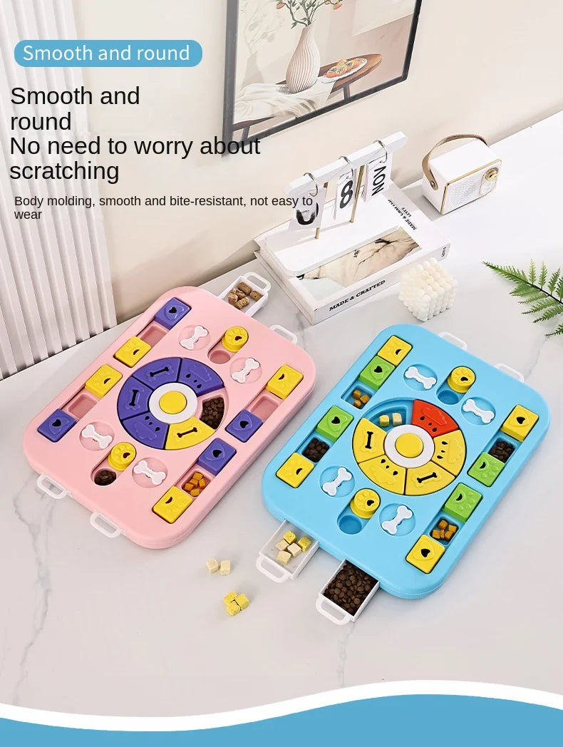 "Brainiac" Interactive Dog Puzzle – Level 2 Enrichment Feeder & Mental Stimulation Toy