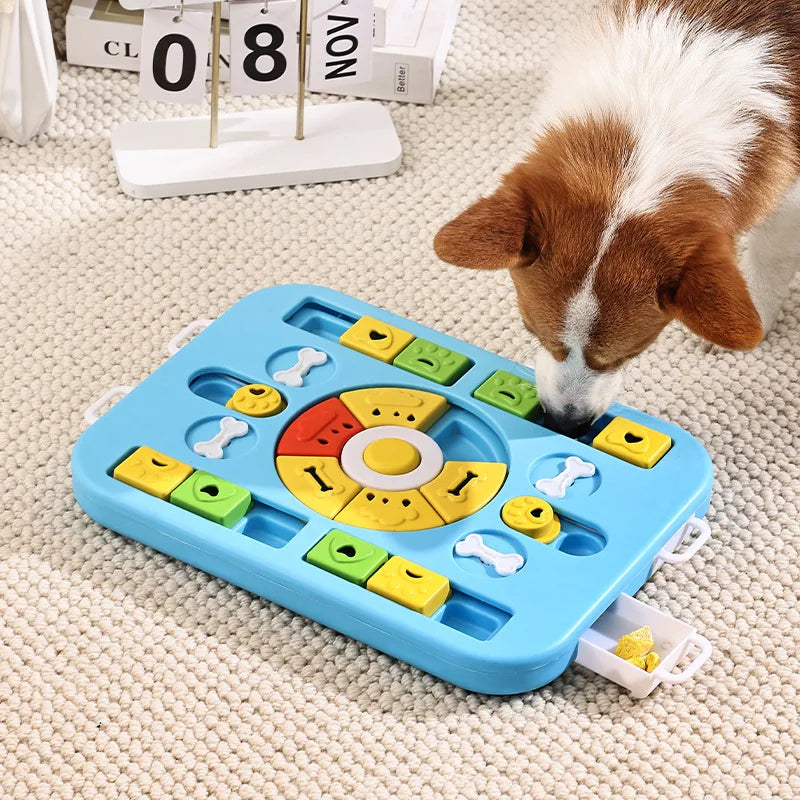 "Brainiac" Interactive Dog Puzzle – Level 2 Enrichment Feeder & Mental Stimulation Toy