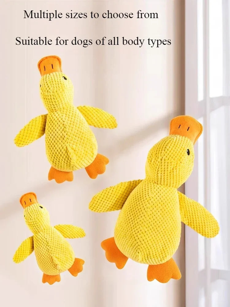 "Quack & Play" Realistic Duck Dog Toy – Durable Squeaky Plush for Interactive Fun