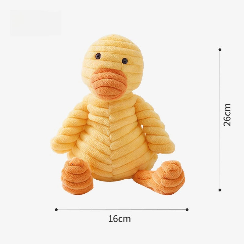 "Quack & Play" Realistic Duck Dog Toy – Durable Squeaky Plush for Interactive Fun