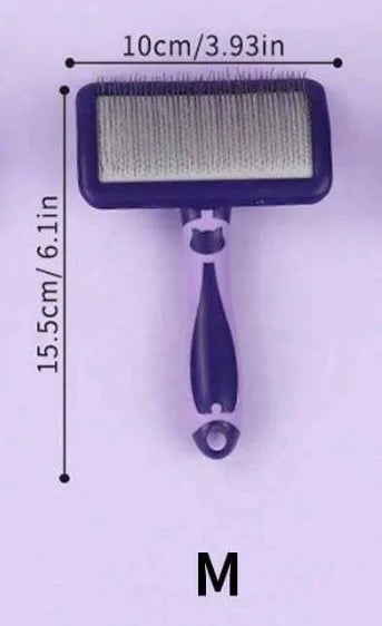 Professional Pet Grooming Brush – Dematting & Detangling Tool for All Hair Types