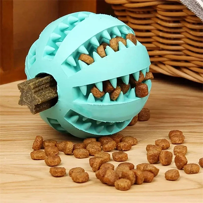 Interactive Dental Treat Ball – Durable Bite-Resistant Rubber Slow Feeder for All Dogs