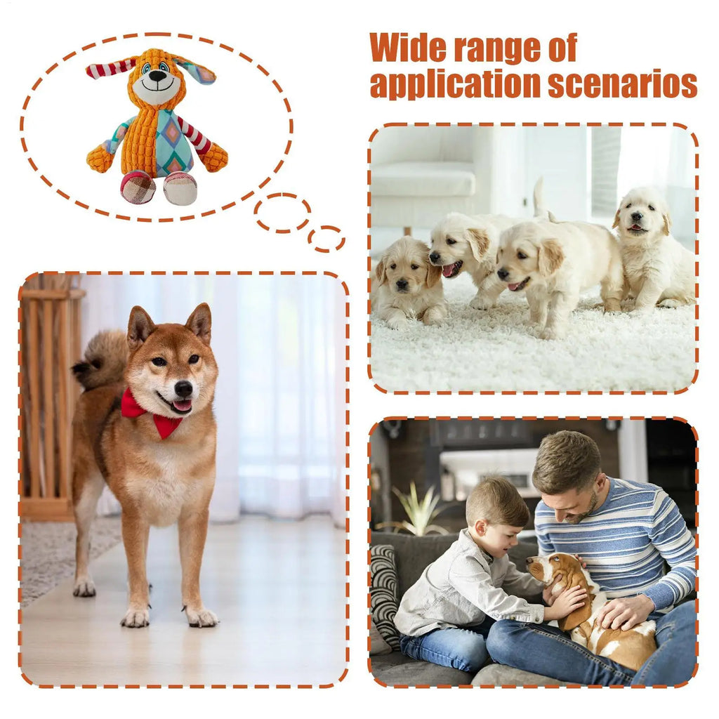 Wildwood Critters Squeaky Plush – Durable Fleece Molar & Chew Toy for Dogs