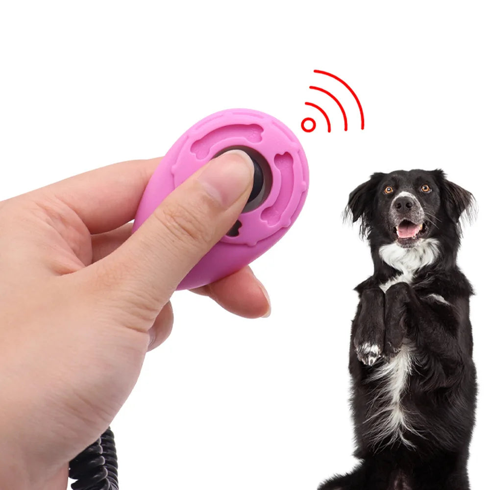 Clicker de entrenamiento para perros, entrenador de clic para perros y gatos, varios estilos, correa de muñeca ajustable, llavero con sonido, repelente de perros, producto para mascotas