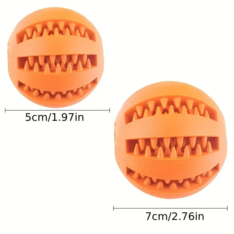 Interactive Dental Treat Ball – Durable Bite-Resistant Rubber Slow Feeder for All Dogs