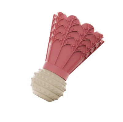 Juguete para perros Smash-Hit Shuttlecock: rompecabezas de goma resistente con dispensador de premios