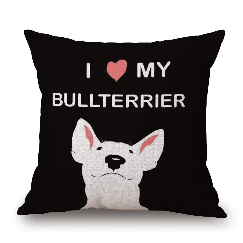 Hand Painting Dachshund Dog Posters Cushion Covers Sausage Pet Animals Pillowcase Decorative Pillows for Sofa