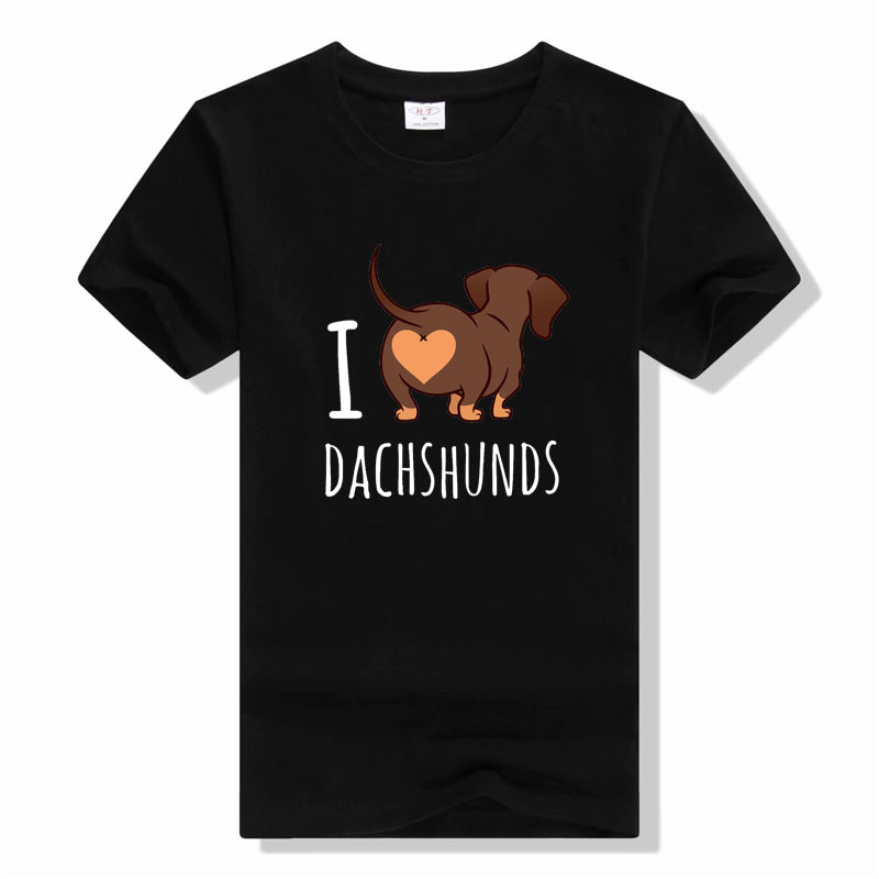 Camiseta divertida de perro salchicha The Dogfather para hombre, de verano, de manga corta, de algodón, informal, estilo urbano