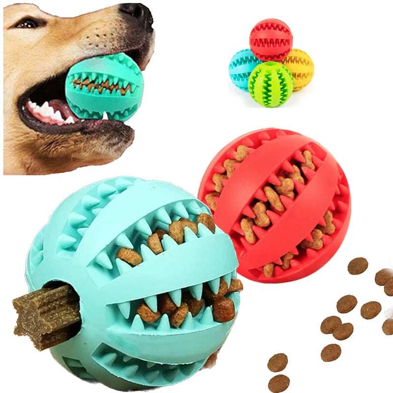 Interactive Dental Treat Ball – Durable Bite-Resistant Rubber Slow Feeder for All Dogs