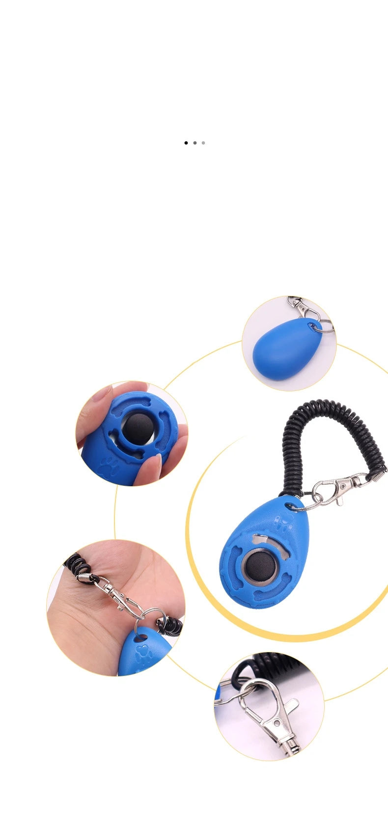 Clicker de entrenamiento para perros, entrenador de clic para perros y gatos, varios estilos, correa de muñeca ajustable, llavero con sonido, repelente de perros, producto para mascotas