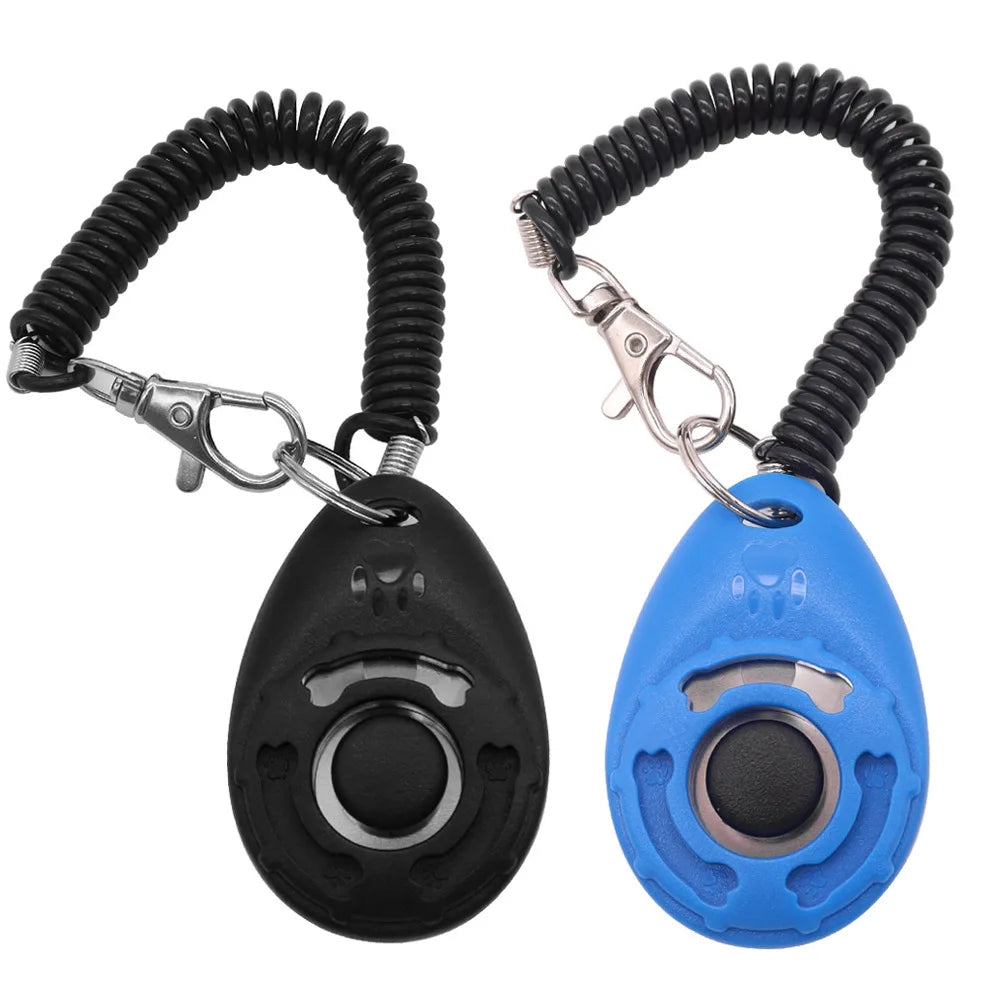 Clicker de entrenamiento para perros, entrenador de clic para perros y gatos, varios estilos, correa de muñeca ajustable, llavero con sonido, repelente de perros, producto para mascotas