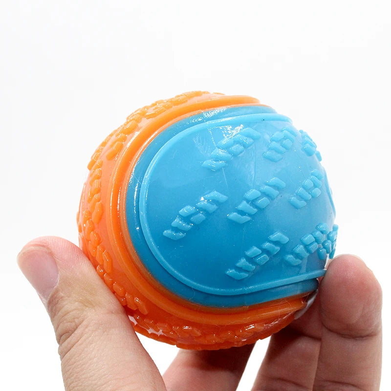 Pelota dental chirriadora Tough-Teeth: juguete duradero para perros