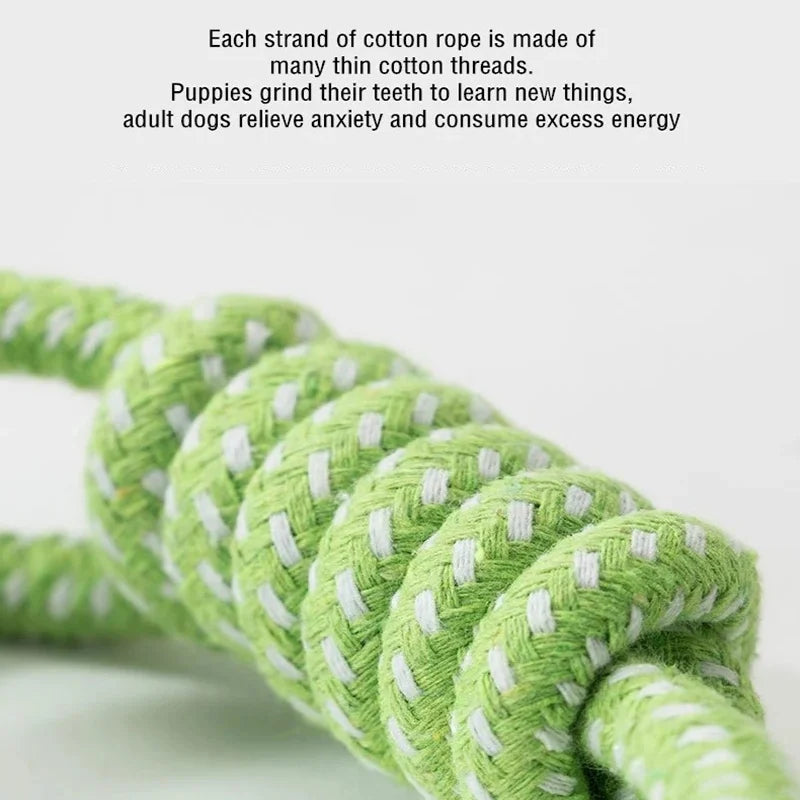 Durable Cotton Rope Ball Toy – Interactive Tug, Fetch & Teeth Cleaning Chew for All Dogs