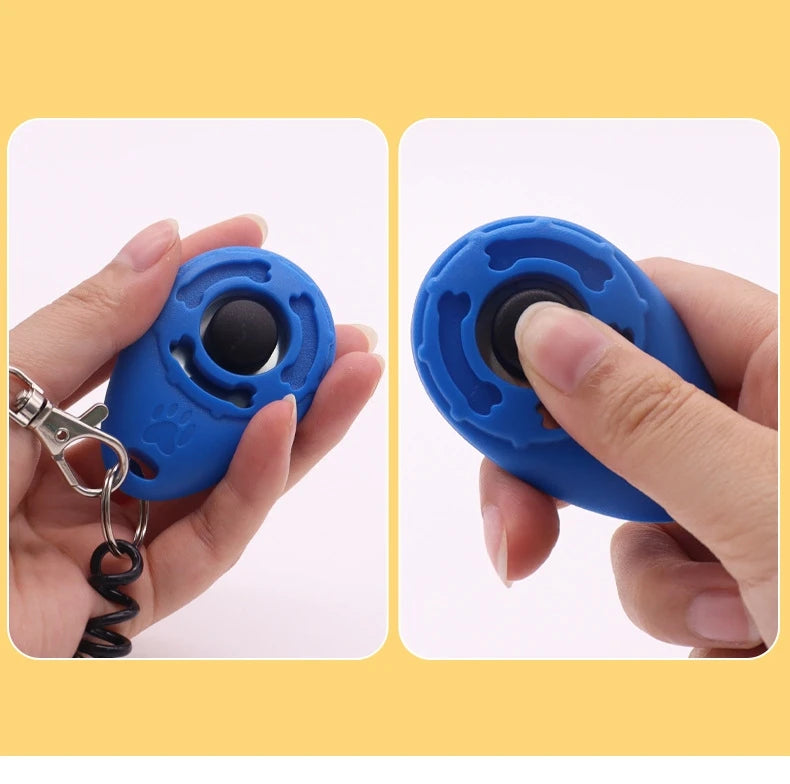 Clicker de entrenamiento para perros, entrenador de clic para perros y gatos, varios estilos, correa de muñeca ajustable, llavero con sonido, repelente de perros, producto para mascotas