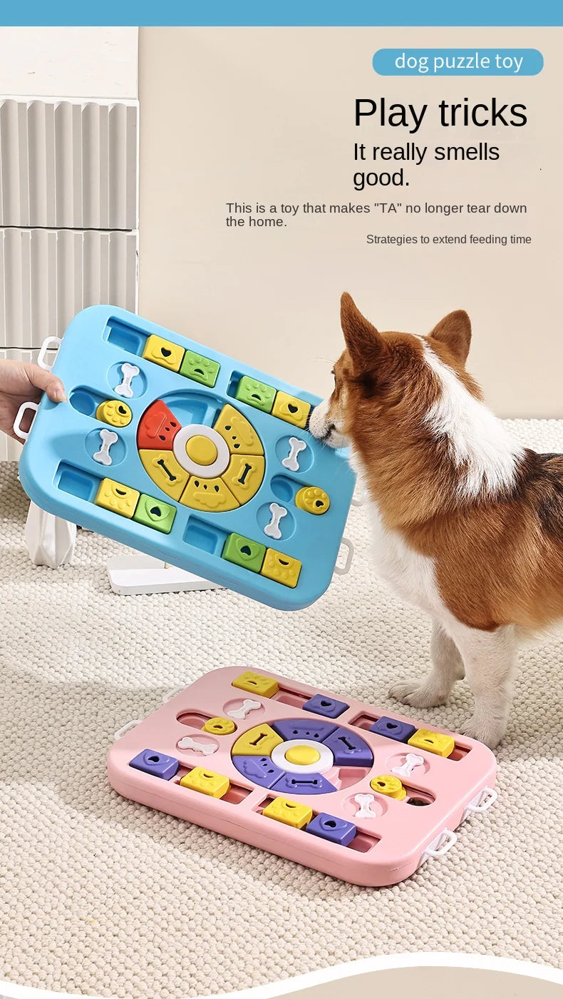 "Brainiac" Interactive Dog Puzzle – Level 2 Enrichment Feeder & Mental Stimulation Toy
